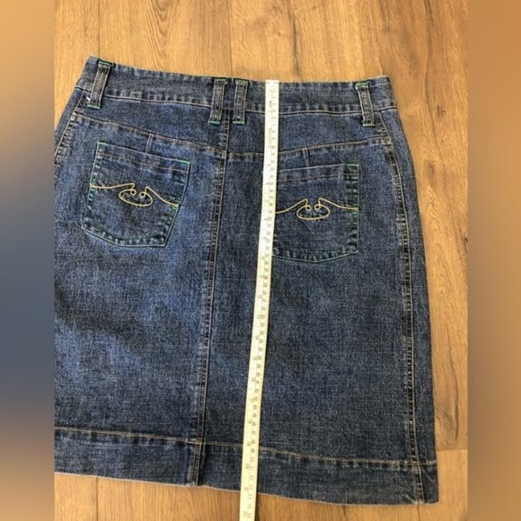 BILL BASS DENIM COTTON SKIRT in size 12 - Picture 4 of 5